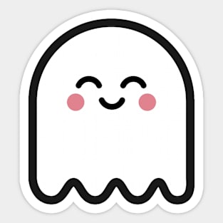 Cute Ghost White Sticker